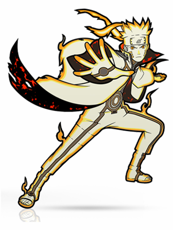 Naruto: Shippuden FiGPiN #1041 Naruto Kurama Link Mode Gallery Image 2
