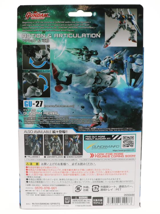 Mobile Suit Gundam: The Witch from Mercury Gundam Universe GU-27 XVX-016 Gundam Aerial Gallery Image 11