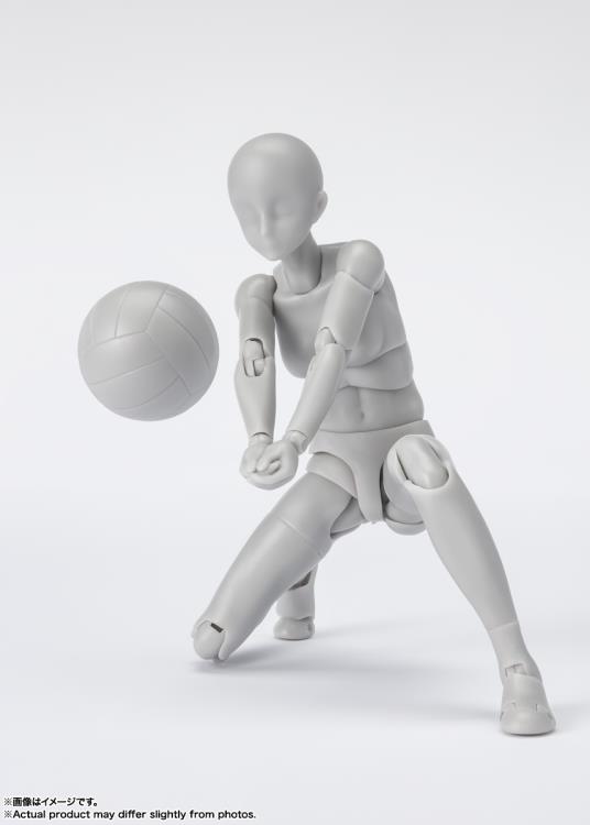 S.H.Figuarts DX Body-chan Sports Edition Set (Gray Color Ver.) Action Figure Gallery Image 9