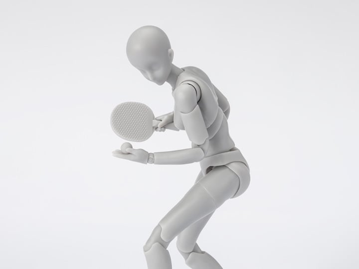 S.H.Figuarts DX Body-chan Sports Edition Set (Gray Color Ver.) Action Figure Gallery Image 1