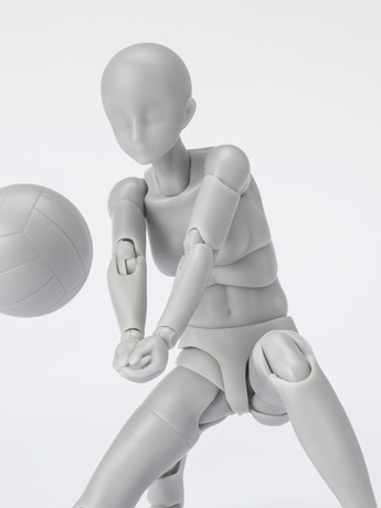 S.H.Figuarts DX Body-chan Sports Edition Set (Gray Color Ver.) Action Figure Gallery Image 2