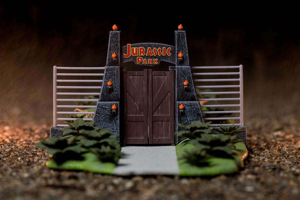 Jurassic Park Nano Scene Hollywood Rides Jurassic Gate Scene with
