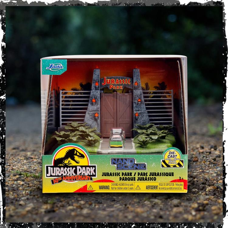 Jurassic Park Nano Scene Hollywood Rides Jurassic Gate Scene with
