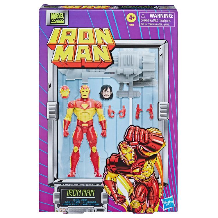 Marvel Comics Marvel Legends Retro Collection Iron Man with Plasma Cannon SDCC 2022 Exclusive Action Figure Gallery Image 7
