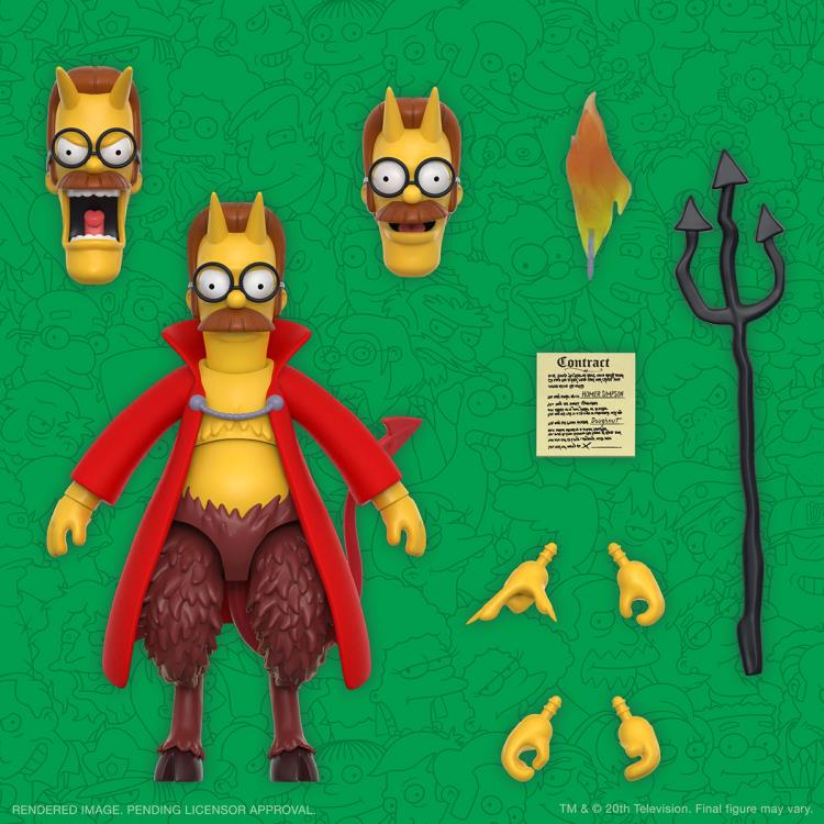 The Simpsons ULTIMATES! Devil Flanders Action Figure Gallery Image 4