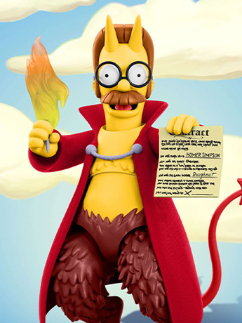The Simpsons ULTIMATES! Devil Flanders Action Figure Gallery Image 2