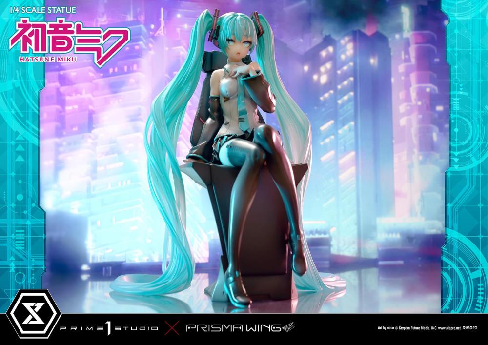 Vocaloid Prisma Wing Hatsune Miku (Art by Neco) 1/4 Scale Statue Gallery Image 15