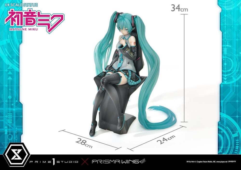 Vocaloid Prisma Wing Hatsune Miku (Art by Neco) 1/4 Scale Statue Gallery Image 37