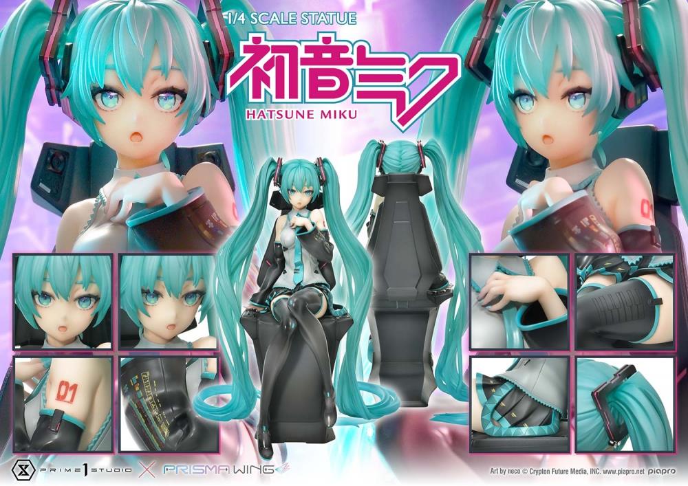 Vocaloid Prisma Wing Hatsune Miku (Art by Neco) 1/4 Scale Statue Gallery Image 38