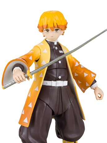 Demon Slayer: Kimetsu no Yaiba Zenitsu Agatsuma 7" Action Figure Gallery Image 2