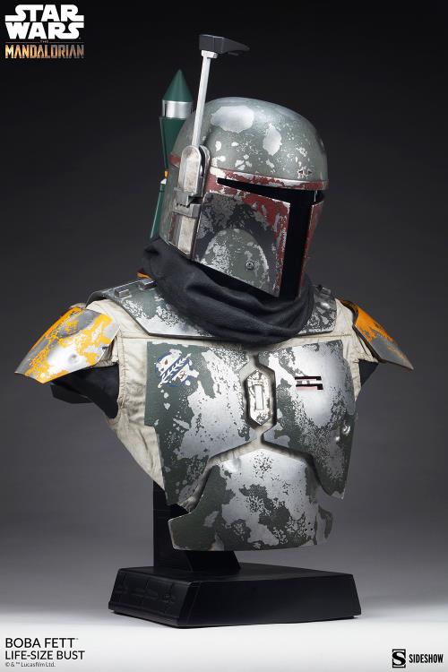 The Mandalorian Boba Fett Life-Size Bust Gallery Image 4