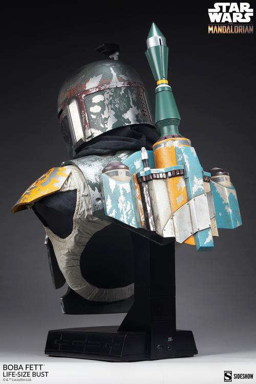 The Mandalorian Boba Fett Life-Size Bust Gallery Image 7