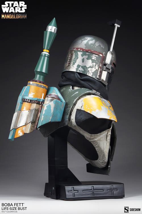 The Mandalorian Boba Fett Life-Size Bust Gallery Image 5