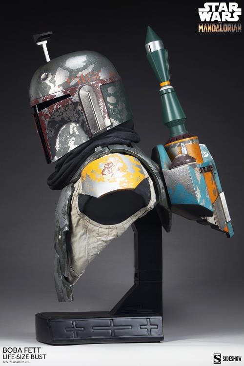 The Mandalorian Boba Fett Life-Size Bust Gallery Image 8