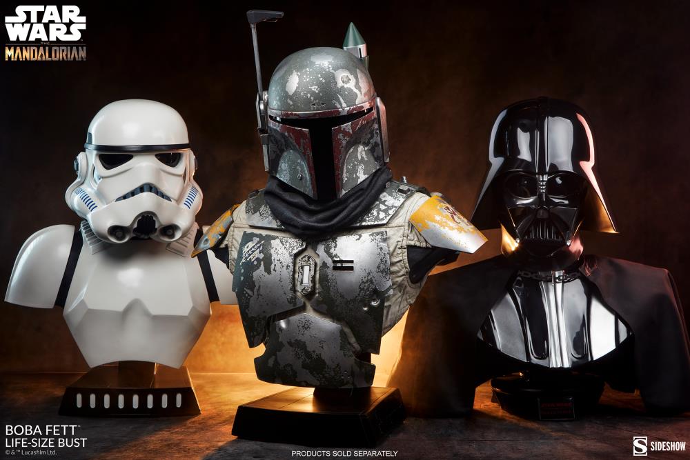 The Mandalorian Boba Fett Life-Size Bust Gallery Image 23