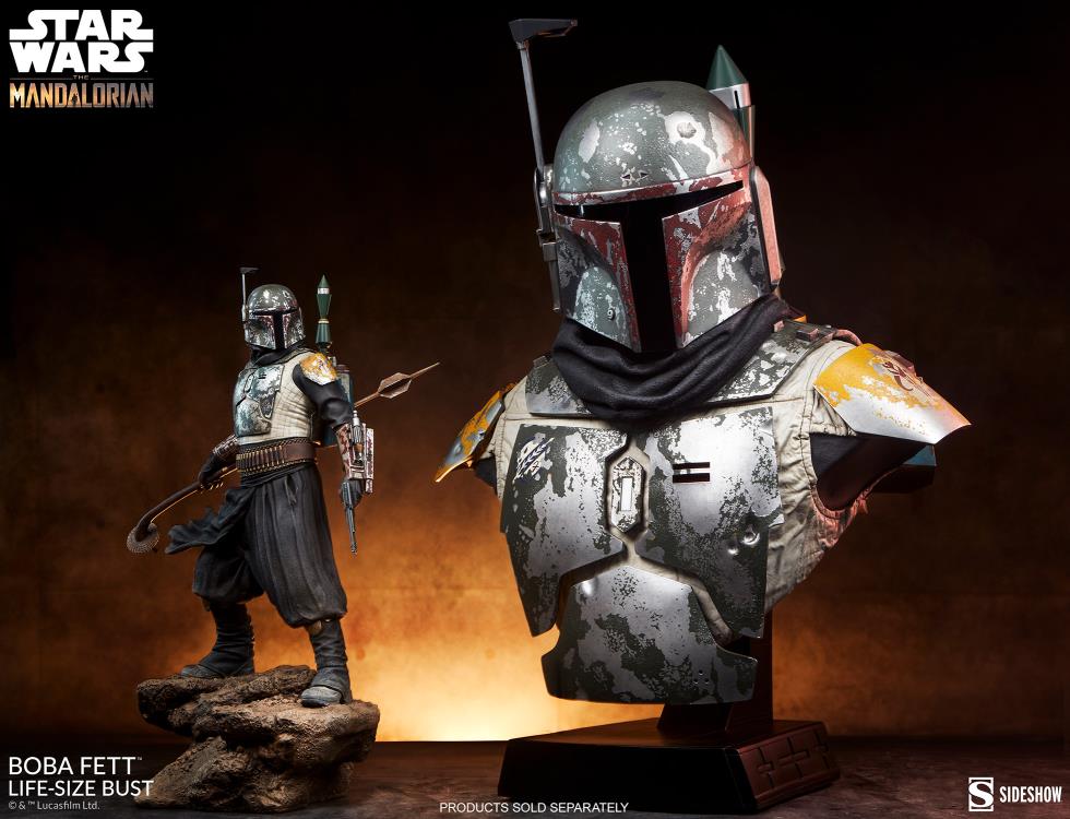The Mandalorian Boba Fett Life-Size Bust Gallery Image 25