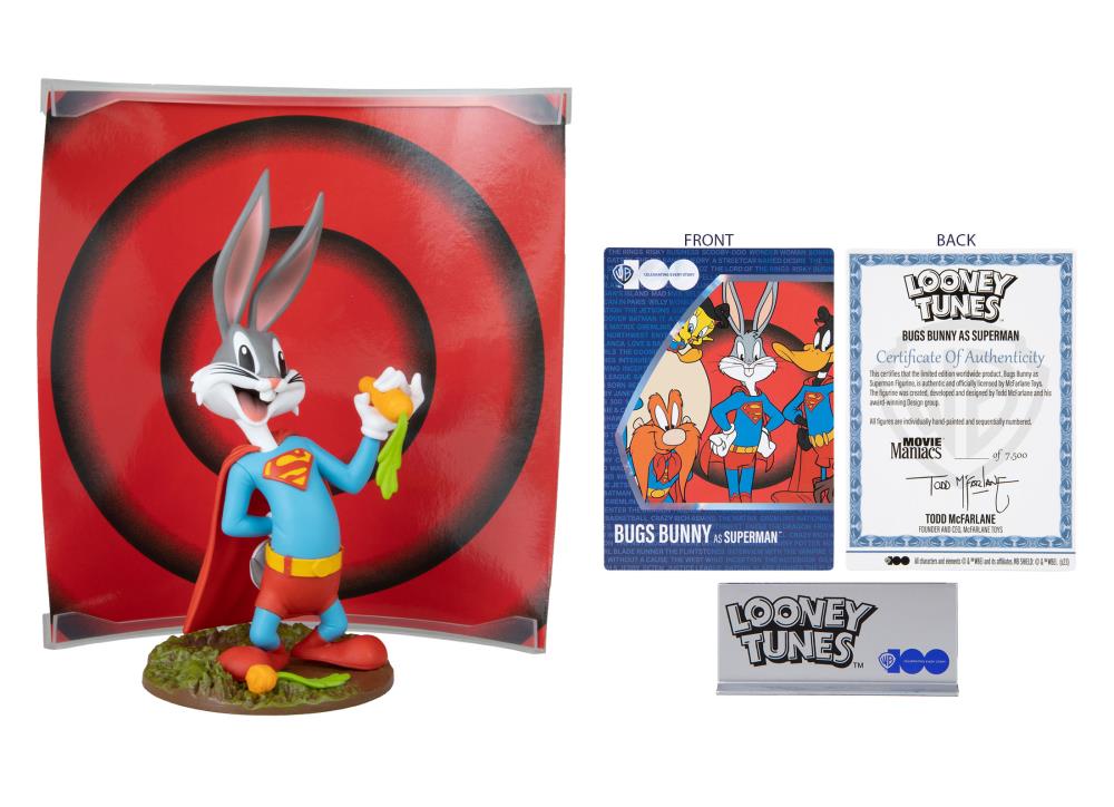 Looney Tunes Movie Maniacs Bugs Bunny as Superman 6" Limited Edition Figure Gallery Image 9