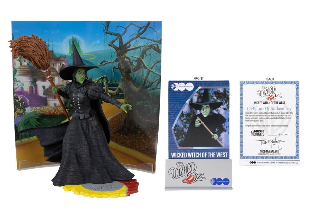 The Wizard of Oz Movie Maniacs Wicked Witch of the West 6" Limited Edition Figure Gallery Image 9