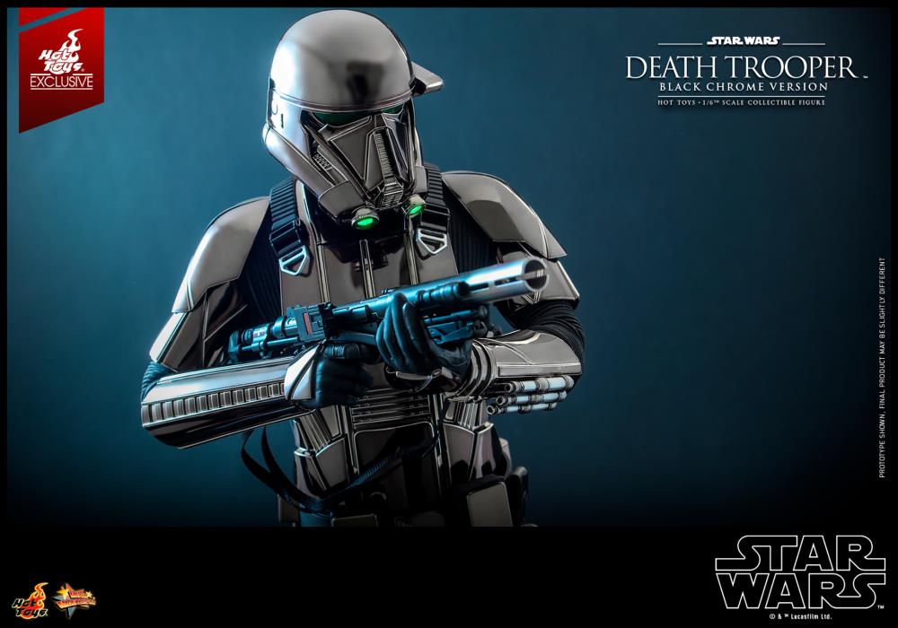 Star Wars MMS621 Death Trooper (Black Chrome) 1/6th Scale Collectible Exclusive Figure Gallery Image 9