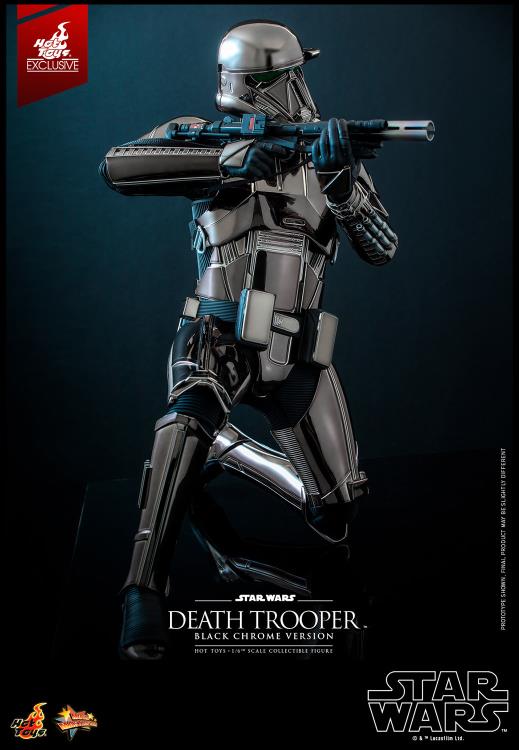 Star Wars MMS621 Death Trooper (Black Chrome) 1/6th Scale Collectible Exclusive Figure Gallery Image 7