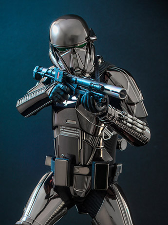 Star Wars MMS621 Death Trooper (Black Chrome) 1/6th Scale Collectible Exclusive Figure Gallery Image 2
