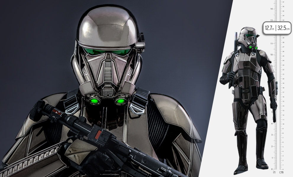 Star Wars MMS621 Death Trooper (Black Chrome) 1/6th Scale Collectible Exclusive Figure Gallery Image 15