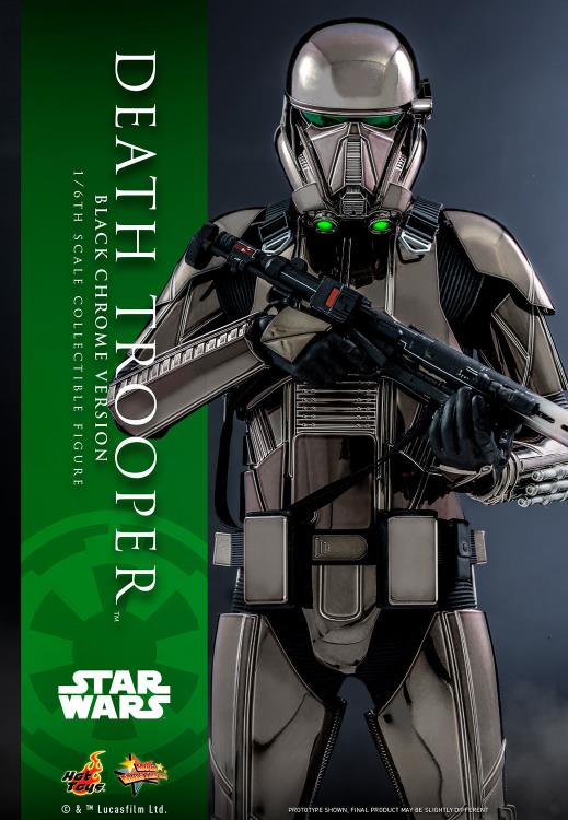 Star Wars MMS621 Death Trooper (Black Chrome) 1/6th Scale Collectible Exclusive Figure Gallery Image 3