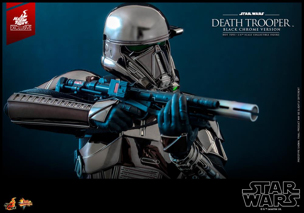 Star Wars MMS621 Death Trooper (Black Chrome) 1/6th Scale Collectible Exclusive Figure Gallery Image 11