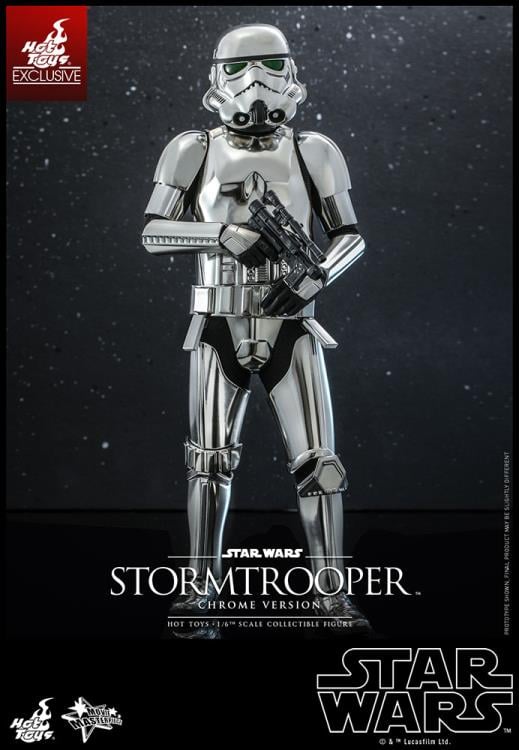 Star Wars MMS615 Stormtrooper (Chrome) 1/6th Scale Collectible Exclusive Figure Gallery Image 4