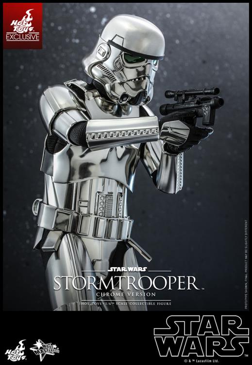 Star Wars MMS615 Stormtrooper (Chrome) 1/6th Scale Collectible Exclusive Figure Gallery Image 6