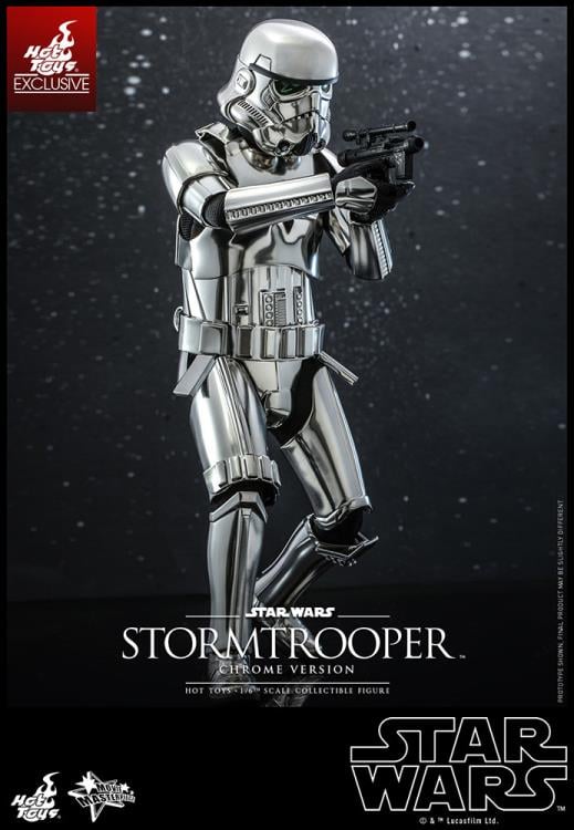 Star Wars MMS615 Stormtrooper (Chrome) 1/6th Scale Collectible Exclusive Figure Gallery Image 5