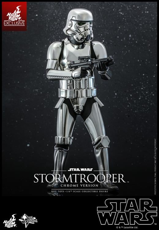 Star Wars MMS615 Stormtrooper (Chrome) 1/6th Scale Collectible Exclusive Figure Gallery Image 10