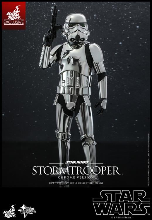 Star Wars MMS615 Stormtrooper (Chrome) 1/6th Scale Collectible Exclusive Figure Gallery Image 8