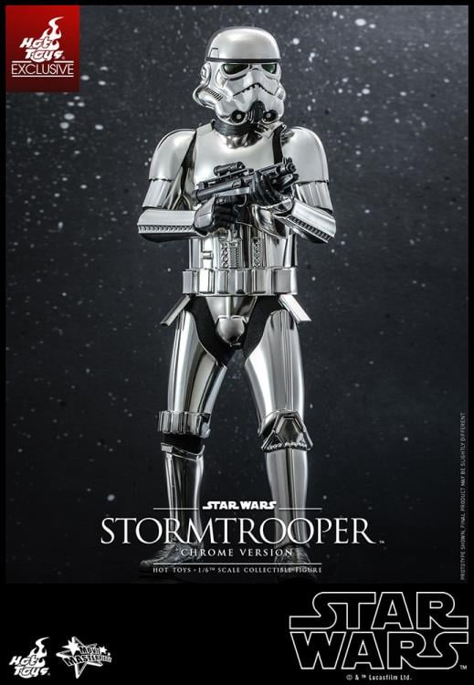 Star Wars MMS615 Stormtrooper (Chrome) 1/6th Scale Collectible Exclusive Figure Gallery Image 3