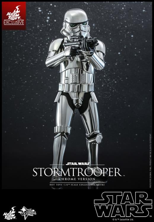Star Wars MMS615 Stormtrooper (Chrome) 1/6th Scale Collectible Exclusive Figure Gallery Image 7