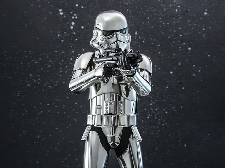 Star Wars MMS615 Stormtrooper (Chrome) 1/6th Scale Collectible Exclusive Figure Gallery Image 1