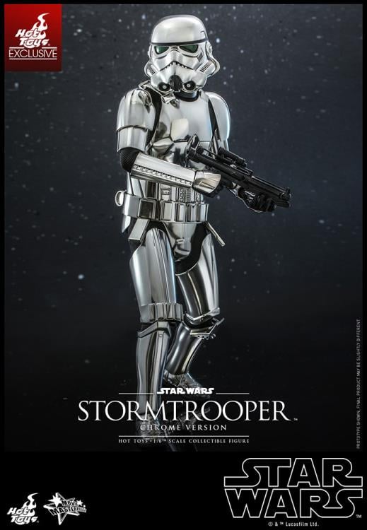 Star Wars MMS615 Stormtrooper (Chrome) 1/6th Scale Collectible Exclusive Figure Gallery Image 9