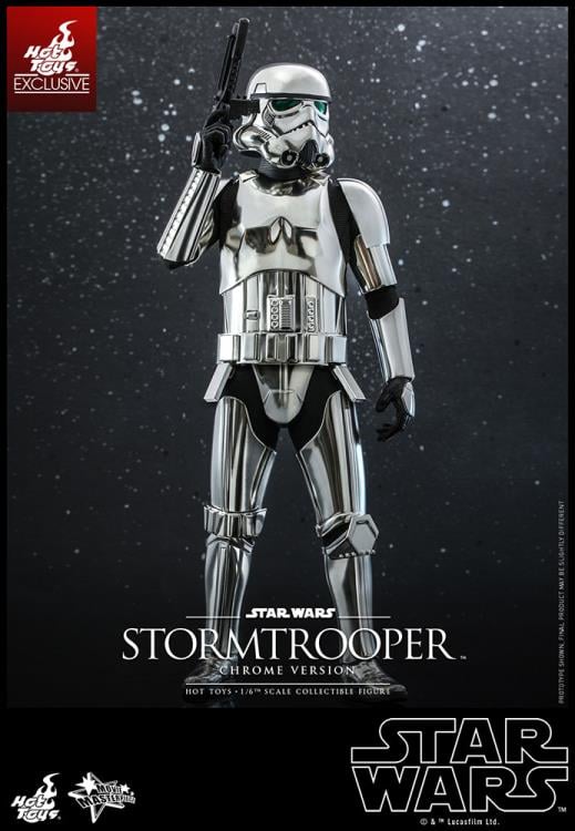 Star Wars MMS615 Stormtrooper (Chrome) 1/6th Scale Collectible Exclusive Figure Gallery Image 12