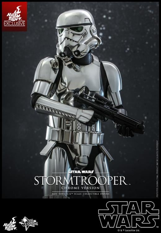 Star Wars MMS615 Stormtrooper (Chrome) 1/6th Scale Collectible Exclusive Figure Gallery Image 14