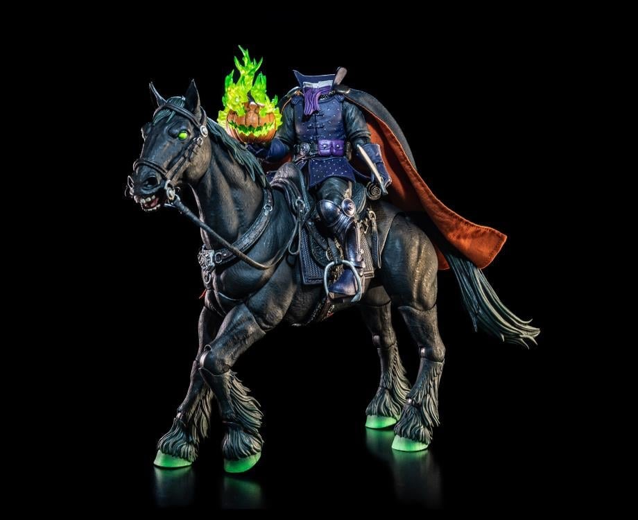 【開封品】 Mythic Legions HEADLESS HORSEMAN Figura Obscura Headless Horseman (Spectral Green Ver.) Action Figure