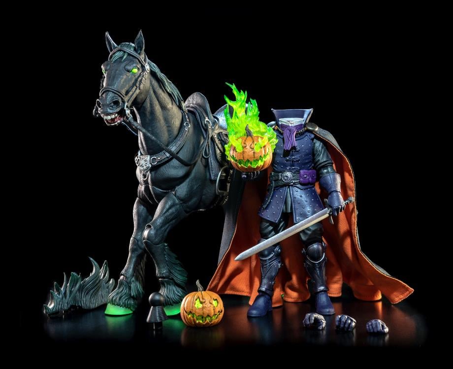 【開封品】 Mythic Legions HEADLESS HORSEMAN Figura Obscura Headless Horseman (Spectral Green Ver.) Action Figure