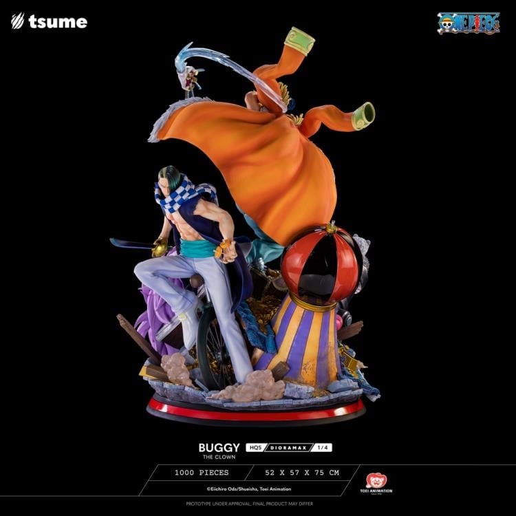 One Piece HQS Dioramax Buggy the Clown 1/4 Scale Limited Edition Statue Gallery Image 7