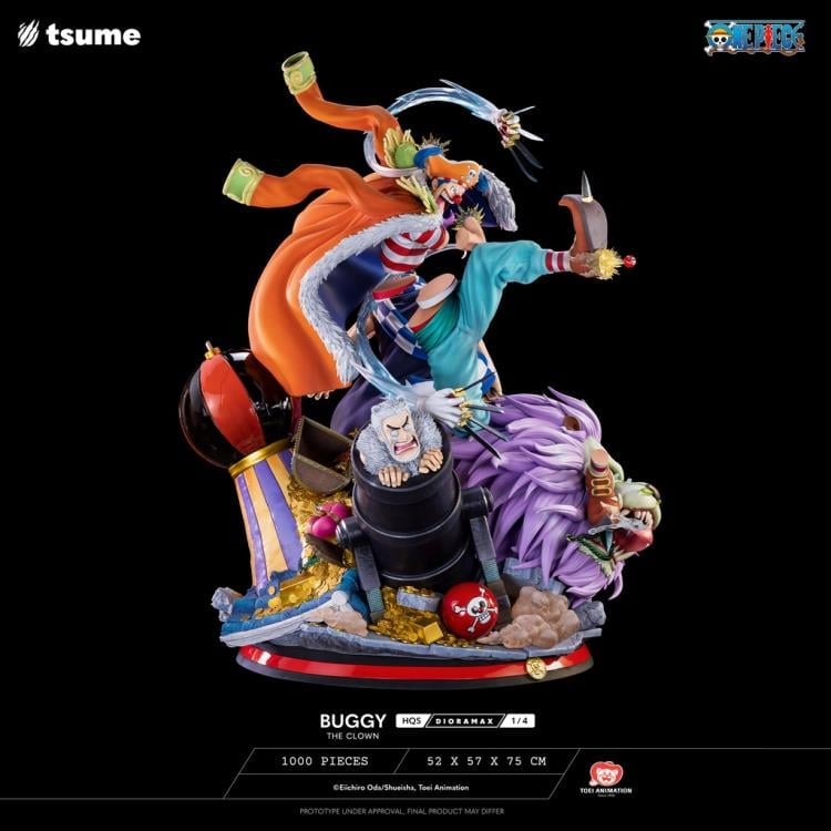 One Piece HQS Dioramax Buggy the Clown 1/4 Scale Limited Edition Statue Gallery Image 10