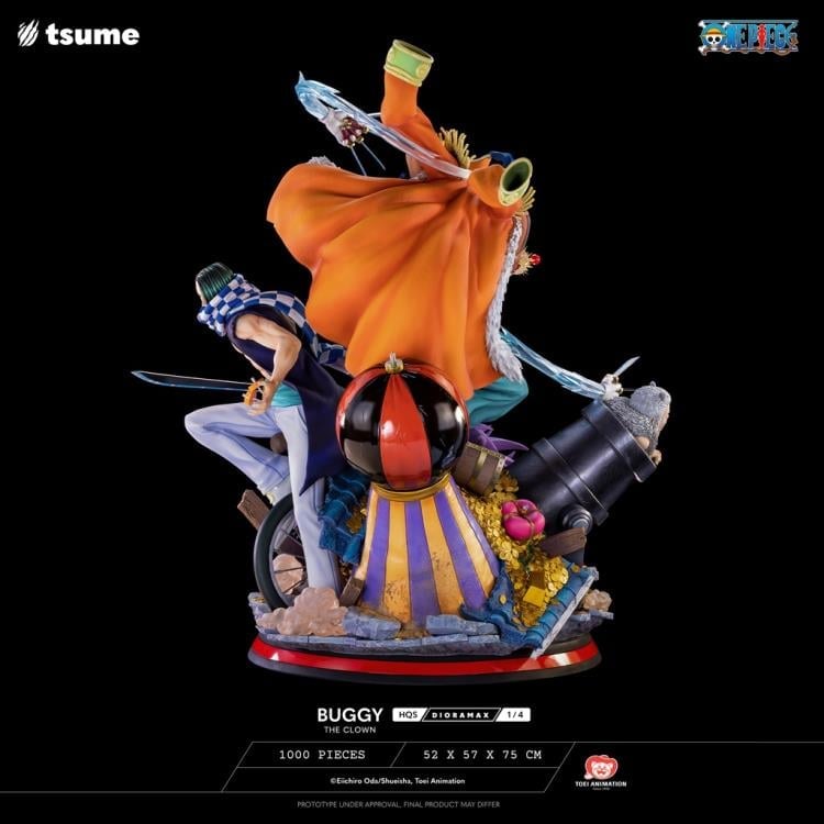 One Piece HQS Dioramax Buggy the Clown 1/4 Scale Limited Edition Statue Gallery Image 8