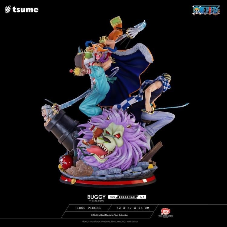 One Piece HQS Dioramax Buggy the Clown 1/4 Scale Limited Edition Statue Gallery Image 4