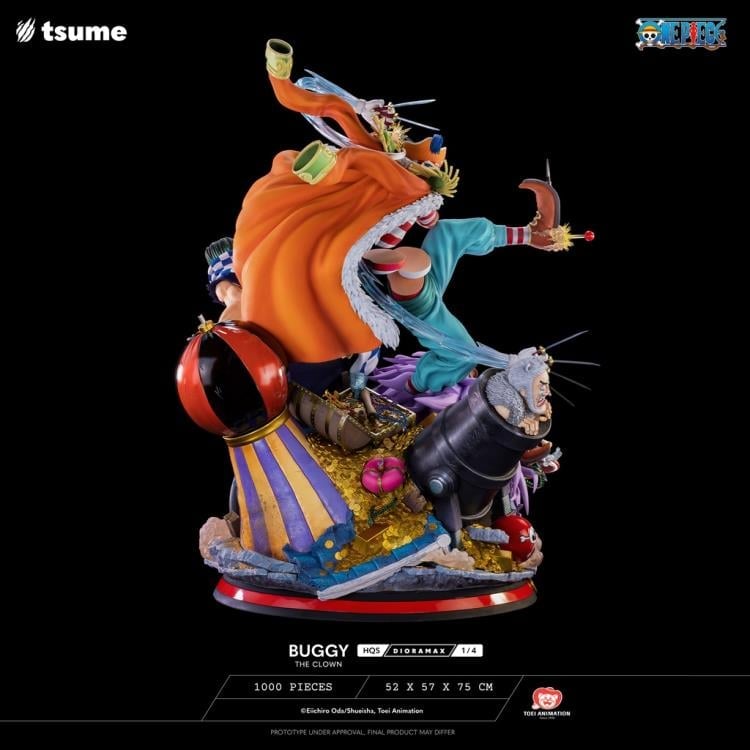One Piece HQS Dioramax Buggy the Clown 1/4 Scale Limited Edition Statue Gallery Image 9