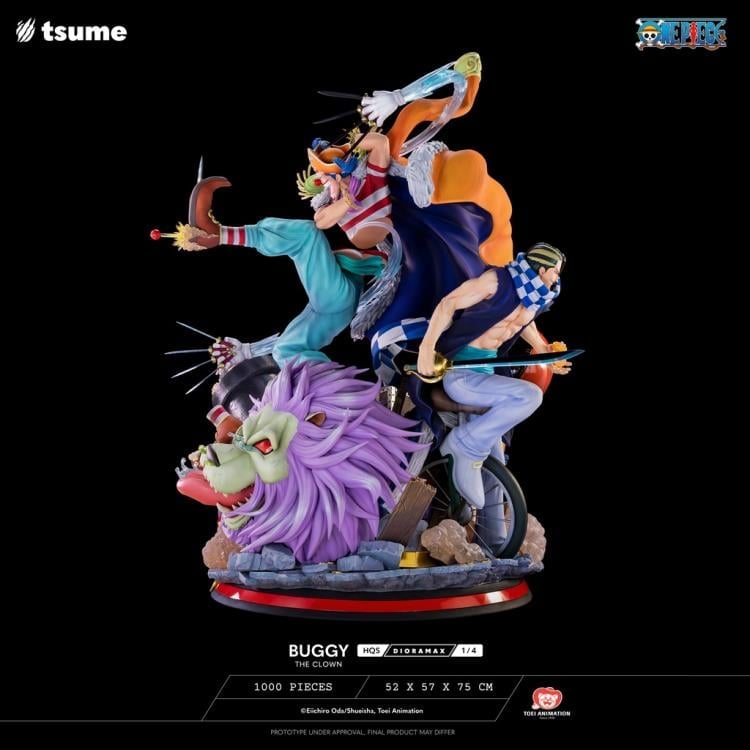 One Piece HQS Dioramax Buggy the Clown 1/4 Scale Limited Edition Statue Gallery Image 5