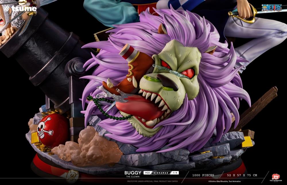 One Piece HQS Dioramax Buggy the Clown 1/4 Scale Limited Edition Statue Gallery Image 14