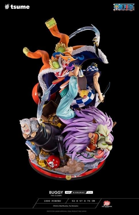 One Piece HQS Dioramax Buggy the Clown 1/4 Scale Limited Edition Statue Gallery Image 32