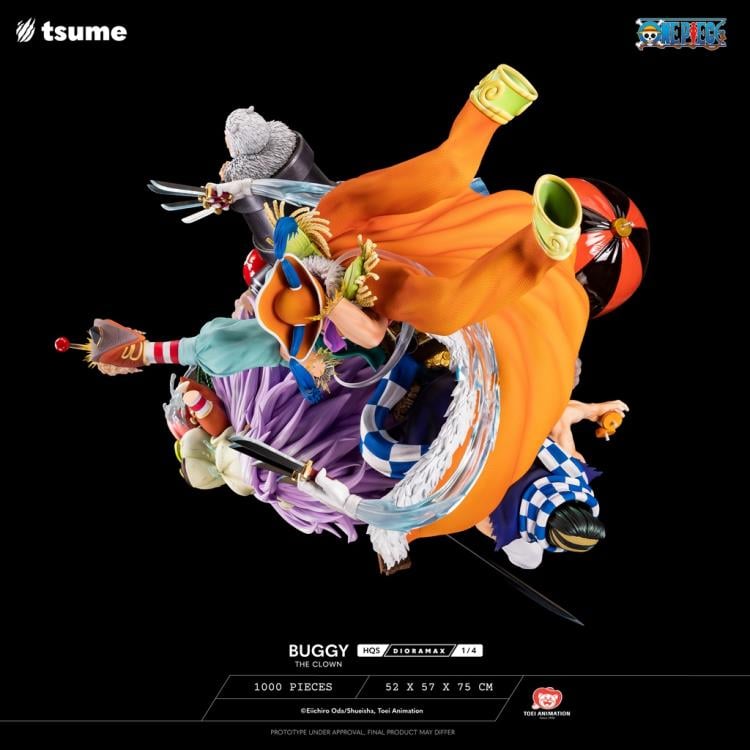 One Piece HQS Dioramax Buggy the Clown 1/4 Scale Limited Edition Statue Gallery Image 34